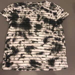 American Eagle soft and sexy striped Black/white tie dye short sleeved tee
